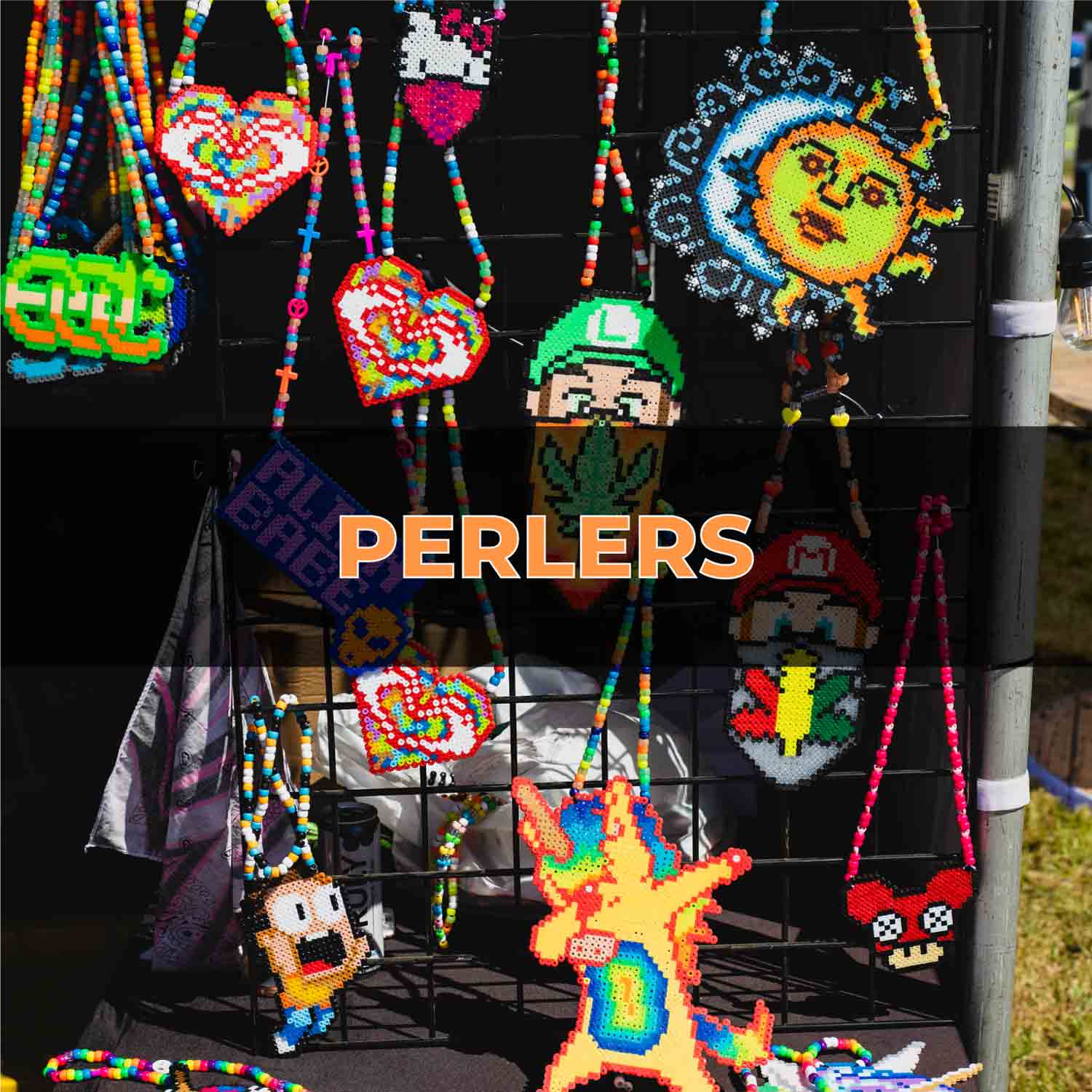 Rave Perler Necklaces