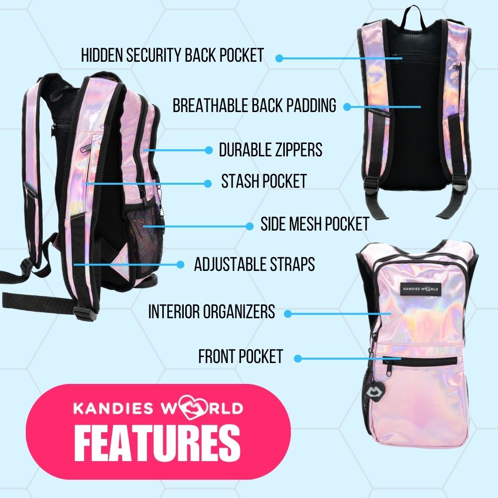 Pink Holographic Hydration Pack