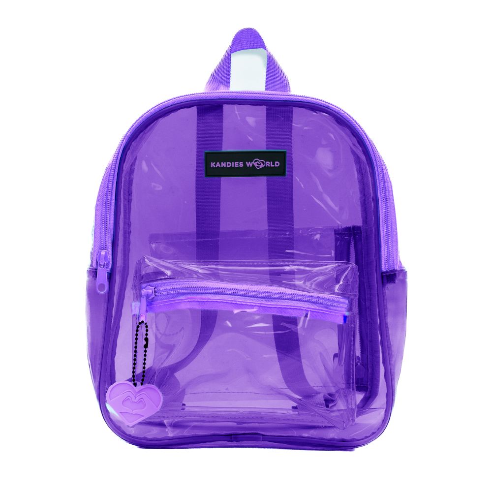 Purple Clear Backpack