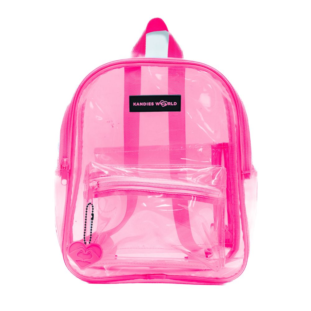 Pink Clear Backpack