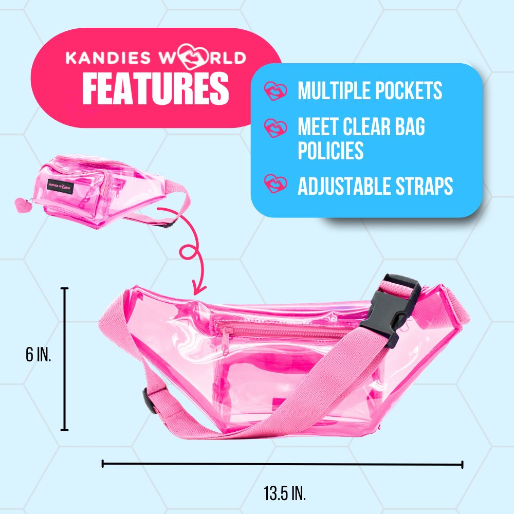 Pink Clear Fanny Pack