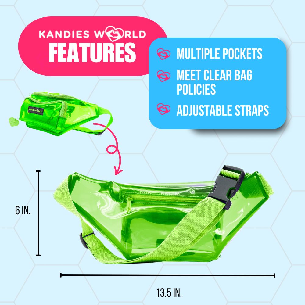 Green Clear Fanny Pack