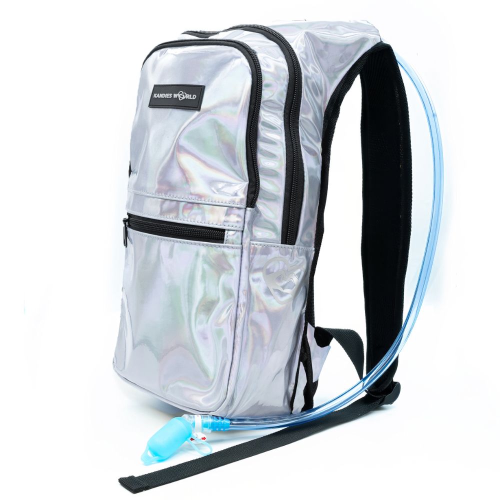 Silver Holographic Hydration Pack