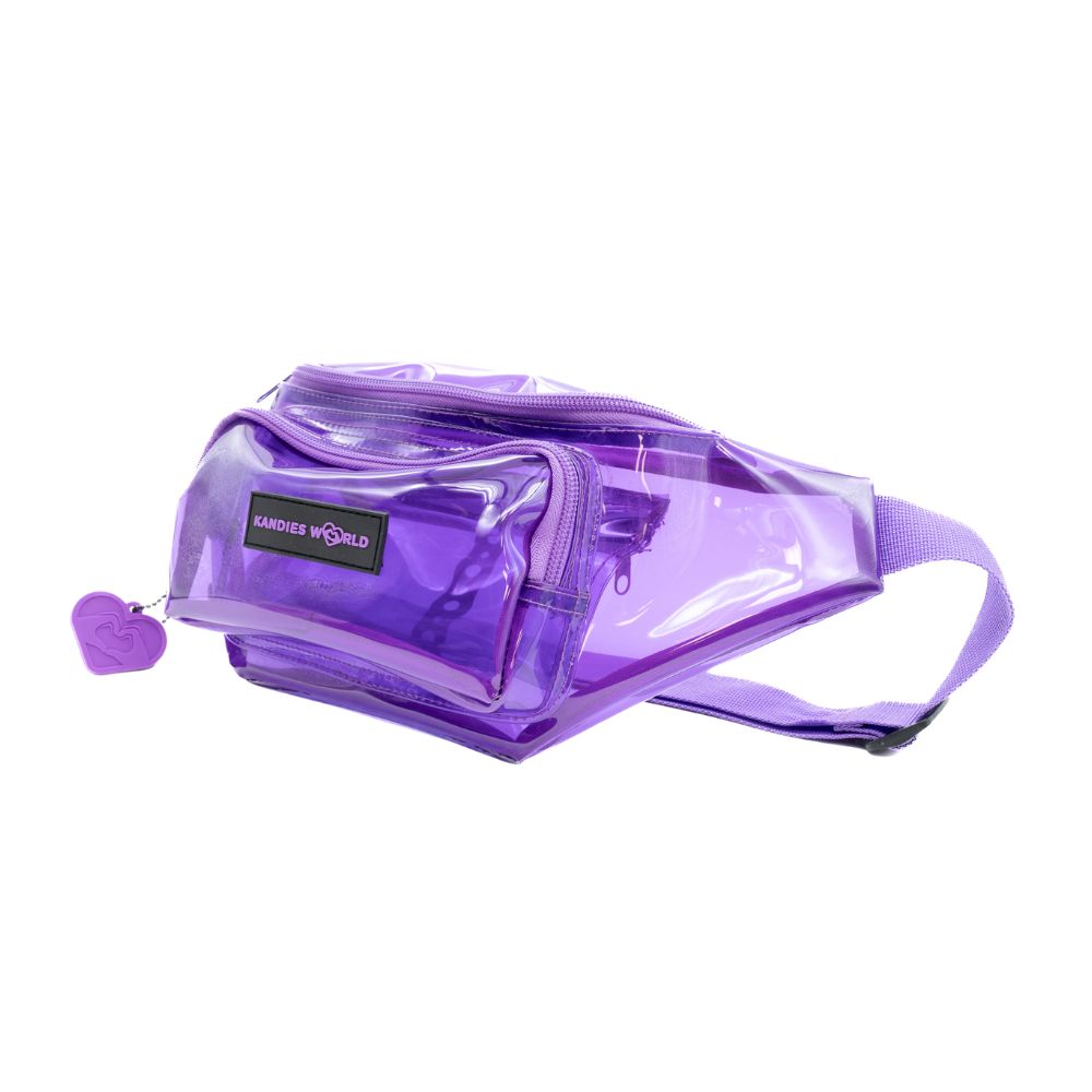 Purple Clear Fanny Pack