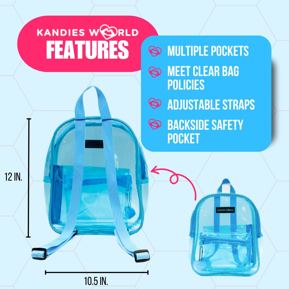 Blue Clear Backpack