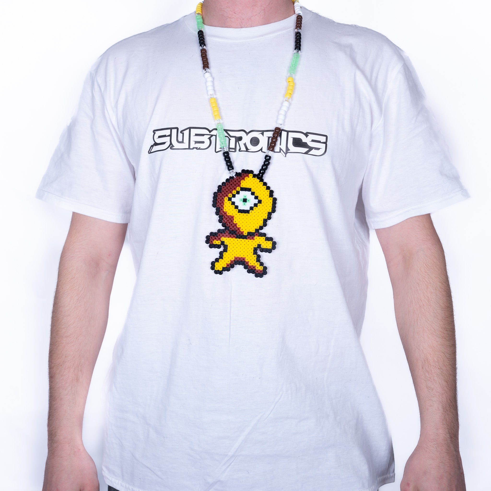 Subtronics x Kandies World - Cyclops Alien Perler Necklace