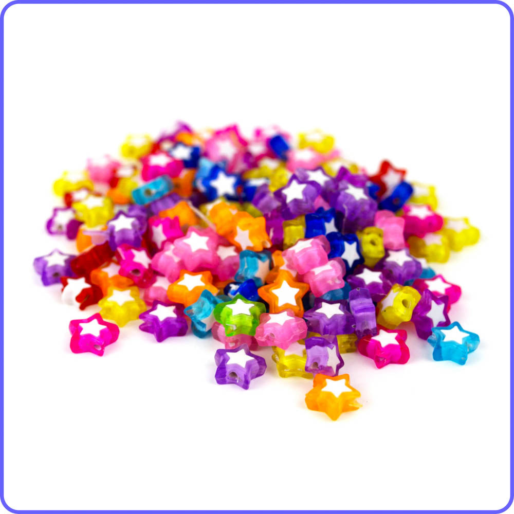 Electric Star Beads - 125/Pack