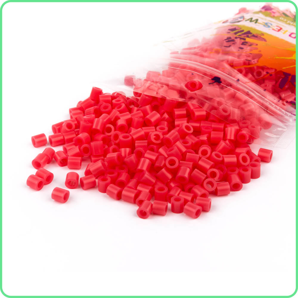 Red Translucent Fuse Beads - 5mm - 1000/Pack