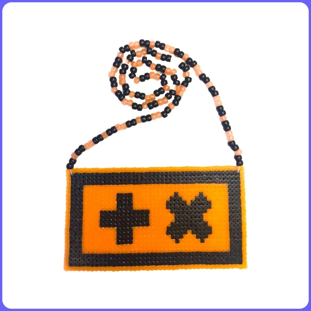 Martin Garrix Glow-In-The-Dark Custom Rave Perler Necklace