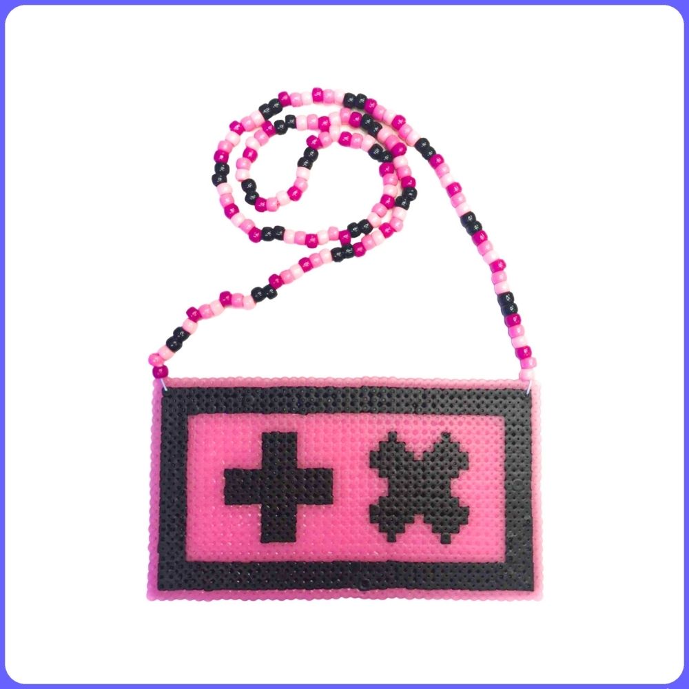 Martin Garrix Glow-In-The-Dark Custom Rave Perler Necklace