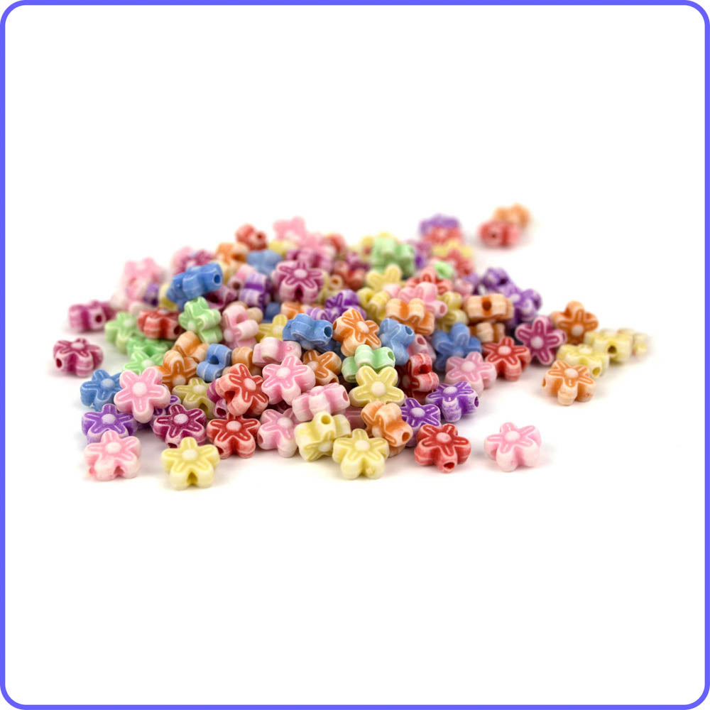 Pastel Daisy Beads - 150/Pack