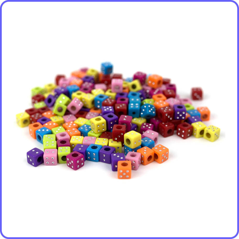 Las Vegas Dice Beads - 100/Pack