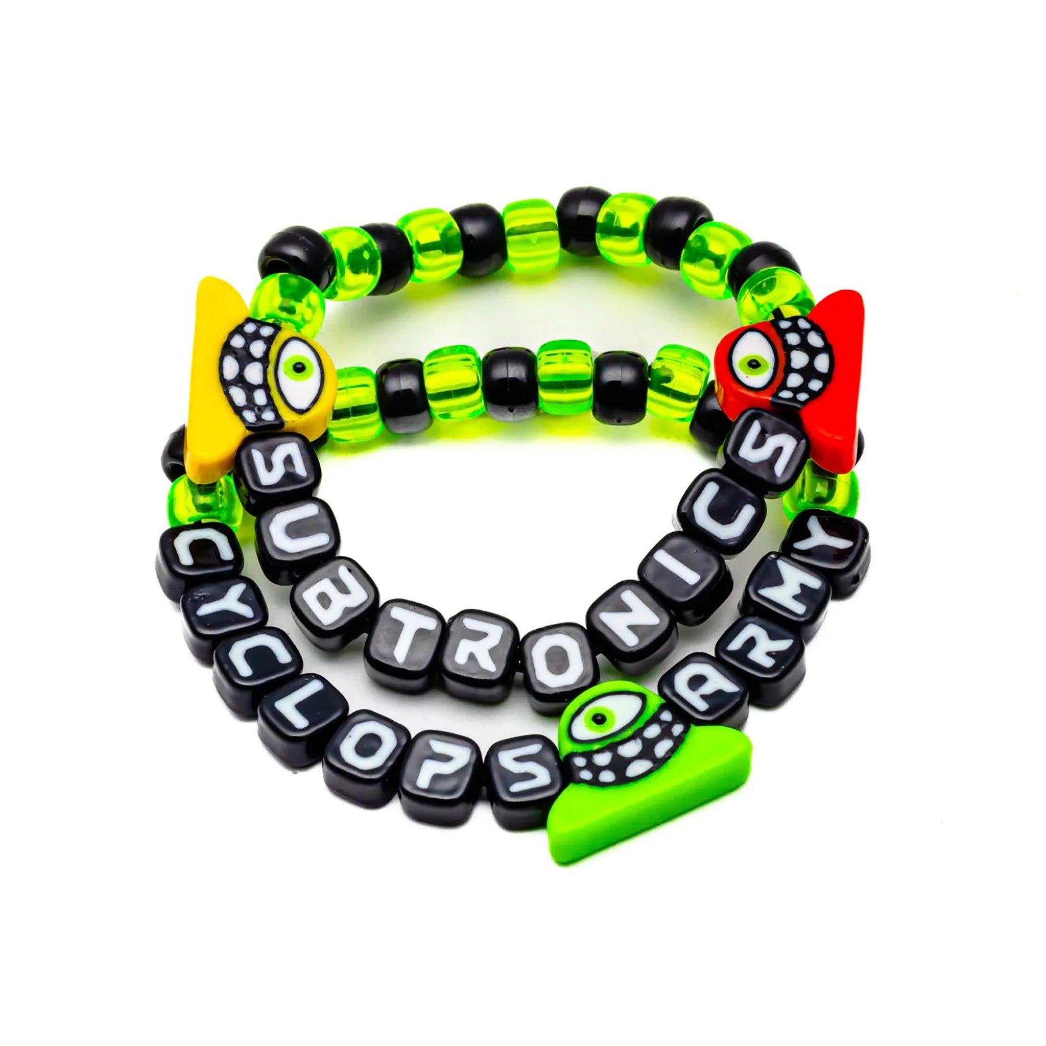 Subtronics x Kandies World - Kandi Bracelet Subtronics & Cyclops Army Combo