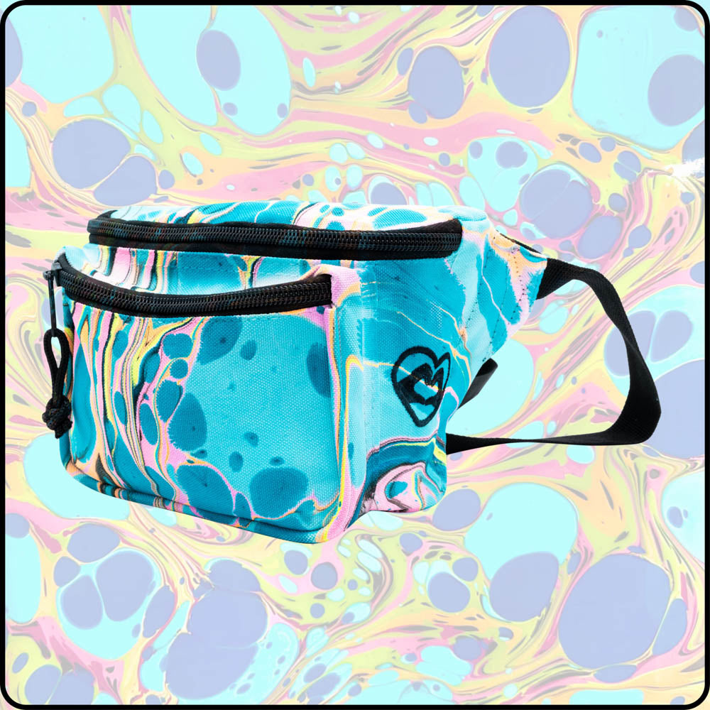 Fire Water UV Hydro-Dipped Fanny Pack