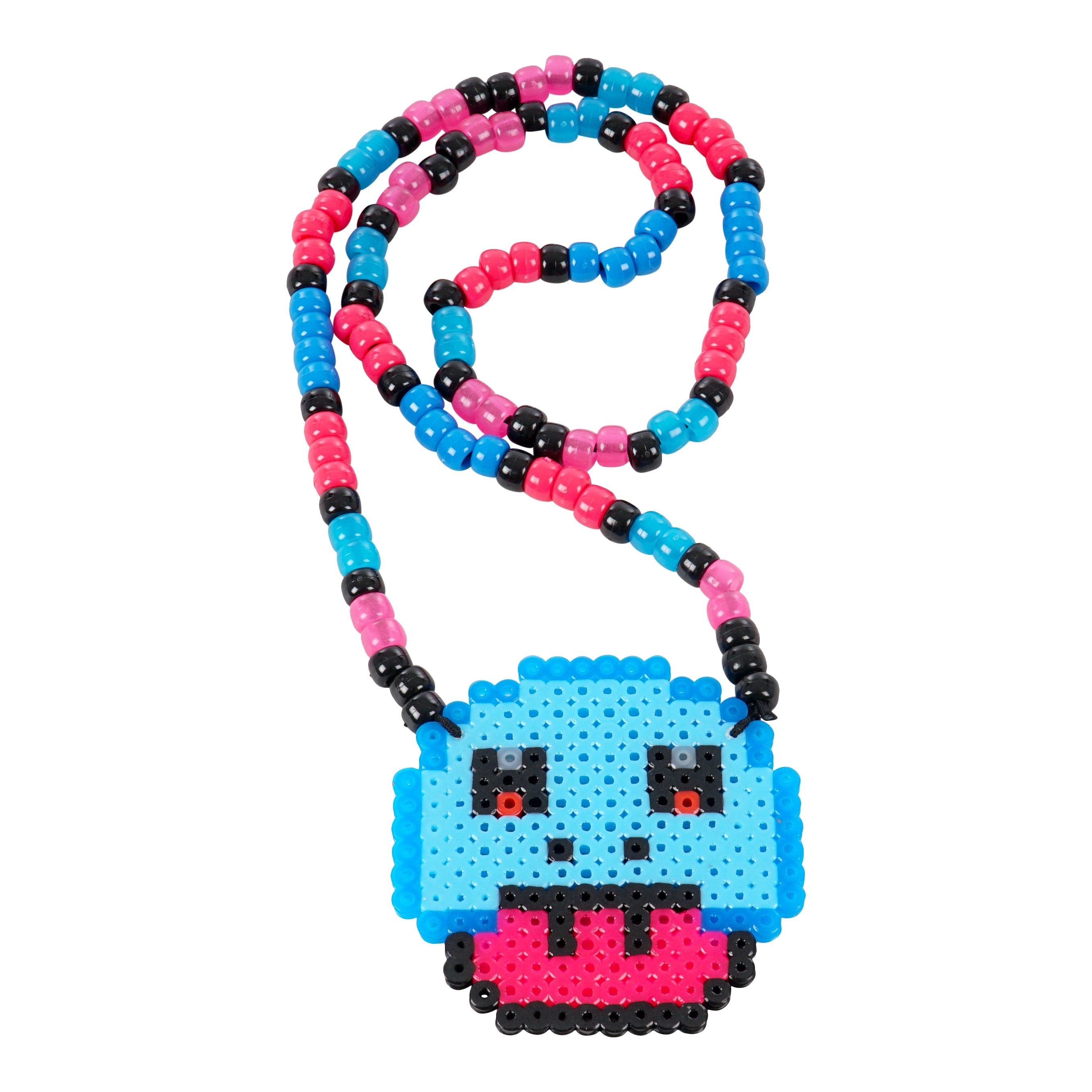 Super Mario 1UP Custom Perler Necklace