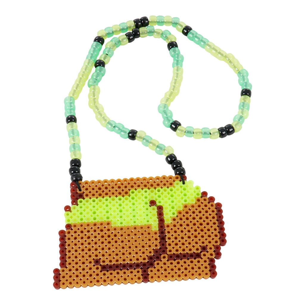 Rave Booty STRIPPED bikini custom perler necklace