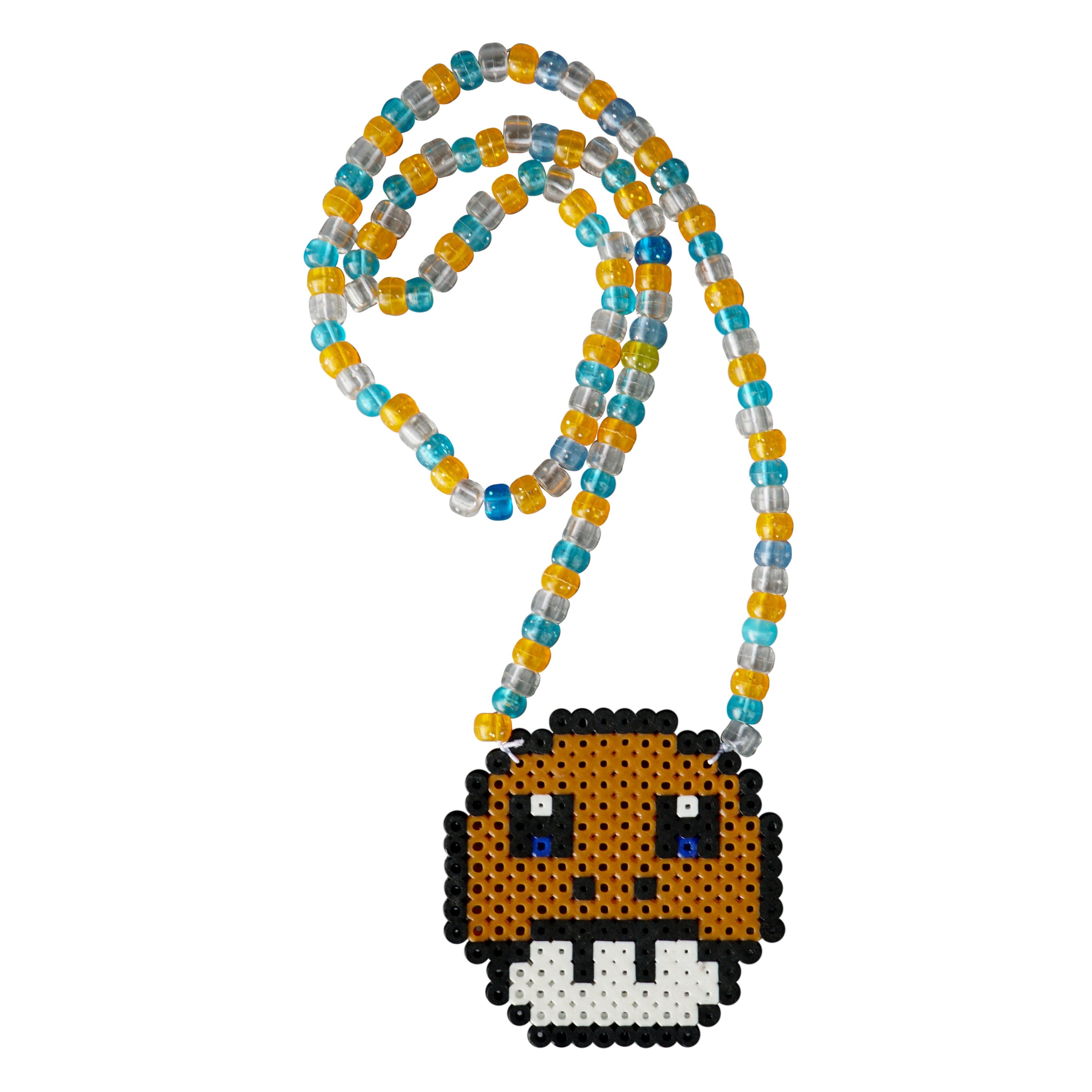 Super Mario 1UP Custom Perler Necklace