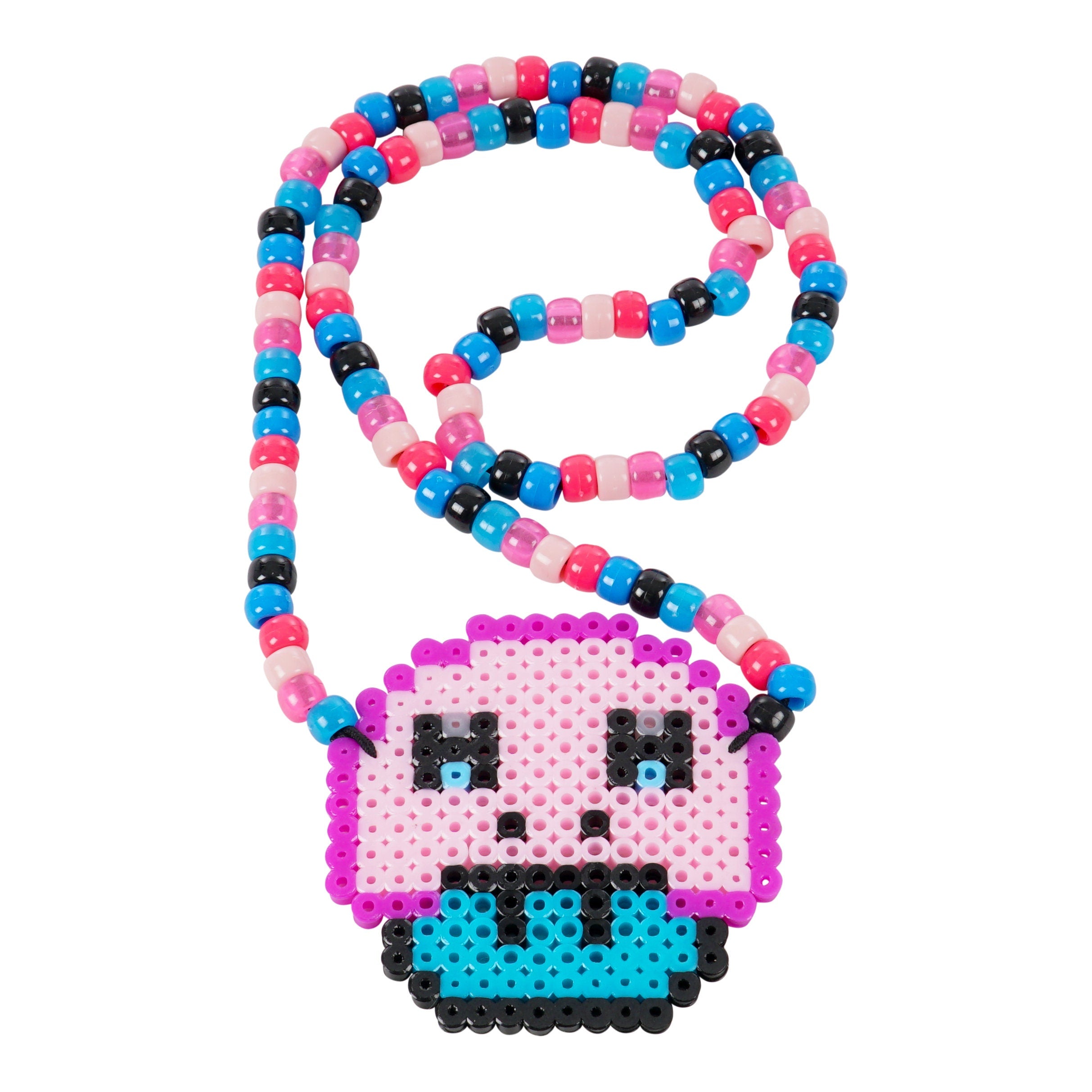 Super Mario 1UP Custom Perler Necklace