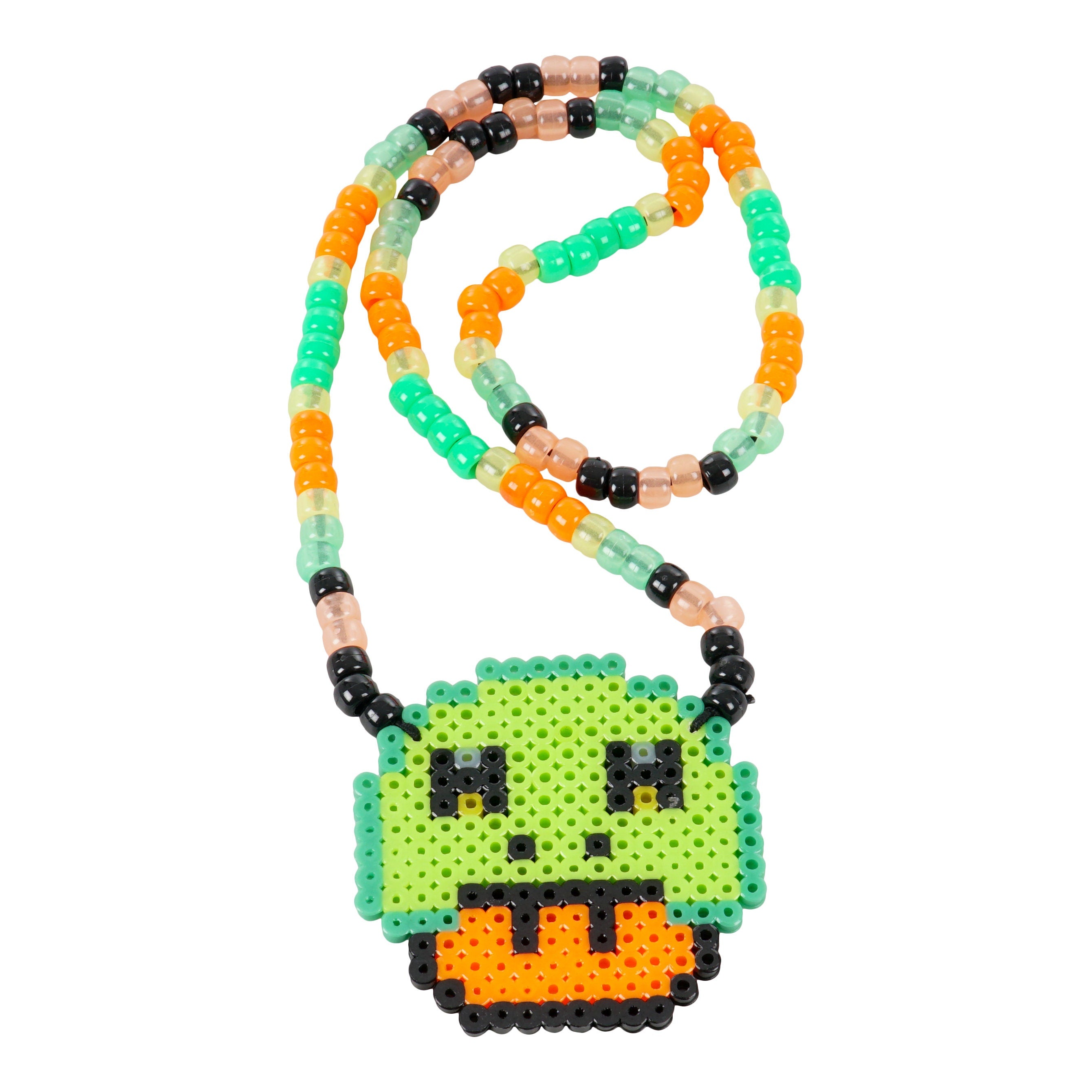 Super Mario 1UP Custom Perler Necklace