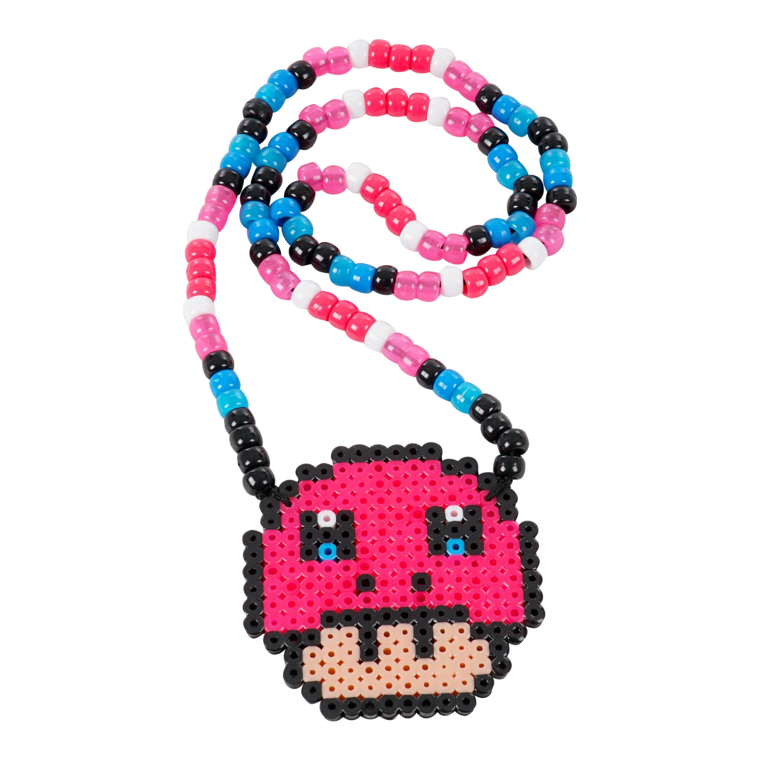 Super Mario 1UP Custom Perler Necklace