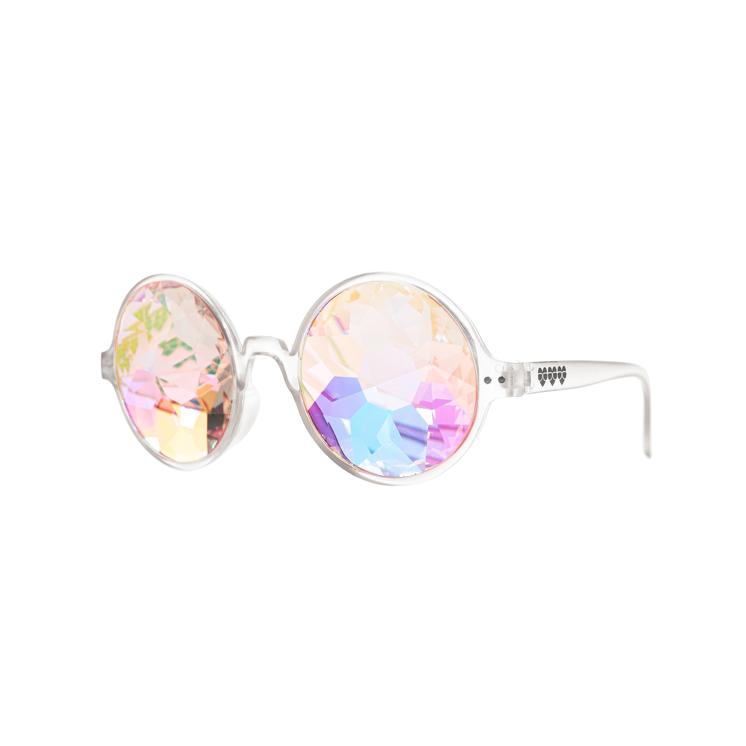 Clear Round Kaleidoscope Glasses