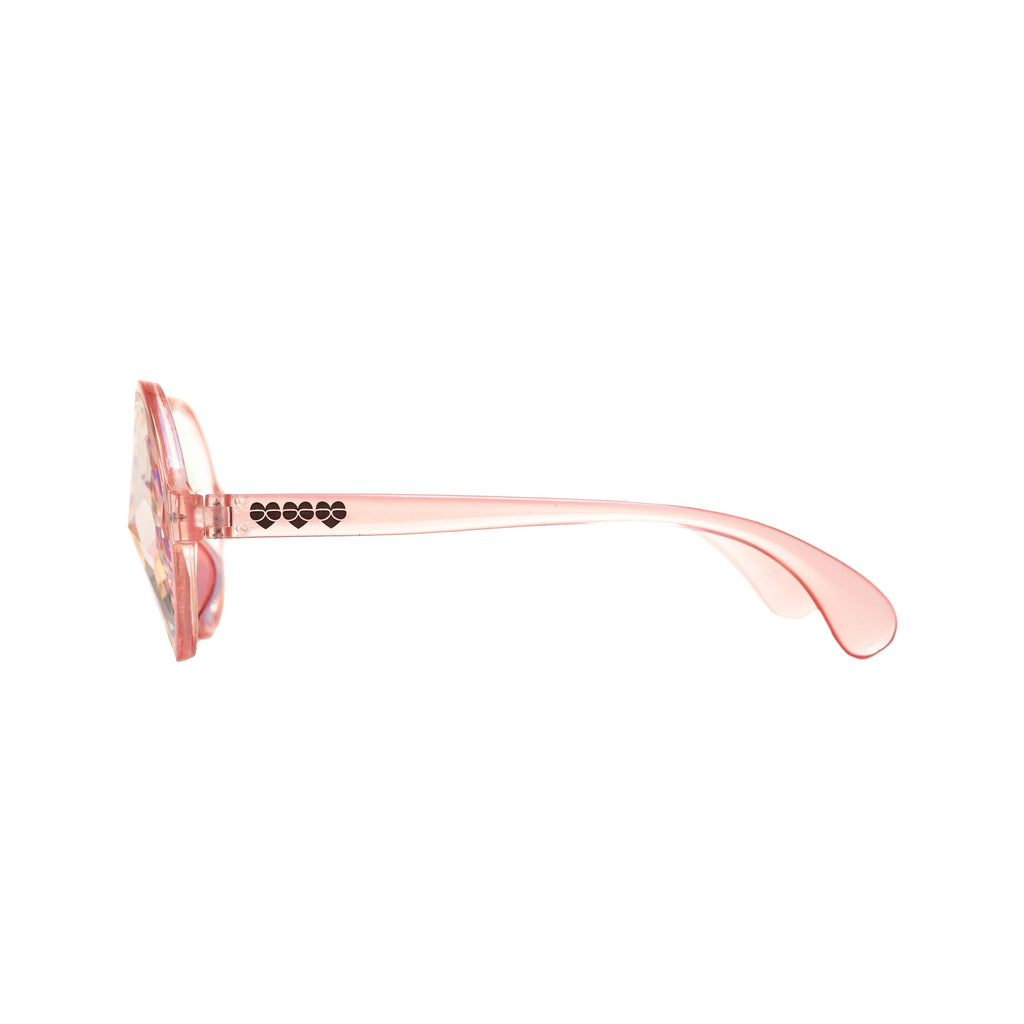 Pink Round Kaleidoscope Glasses