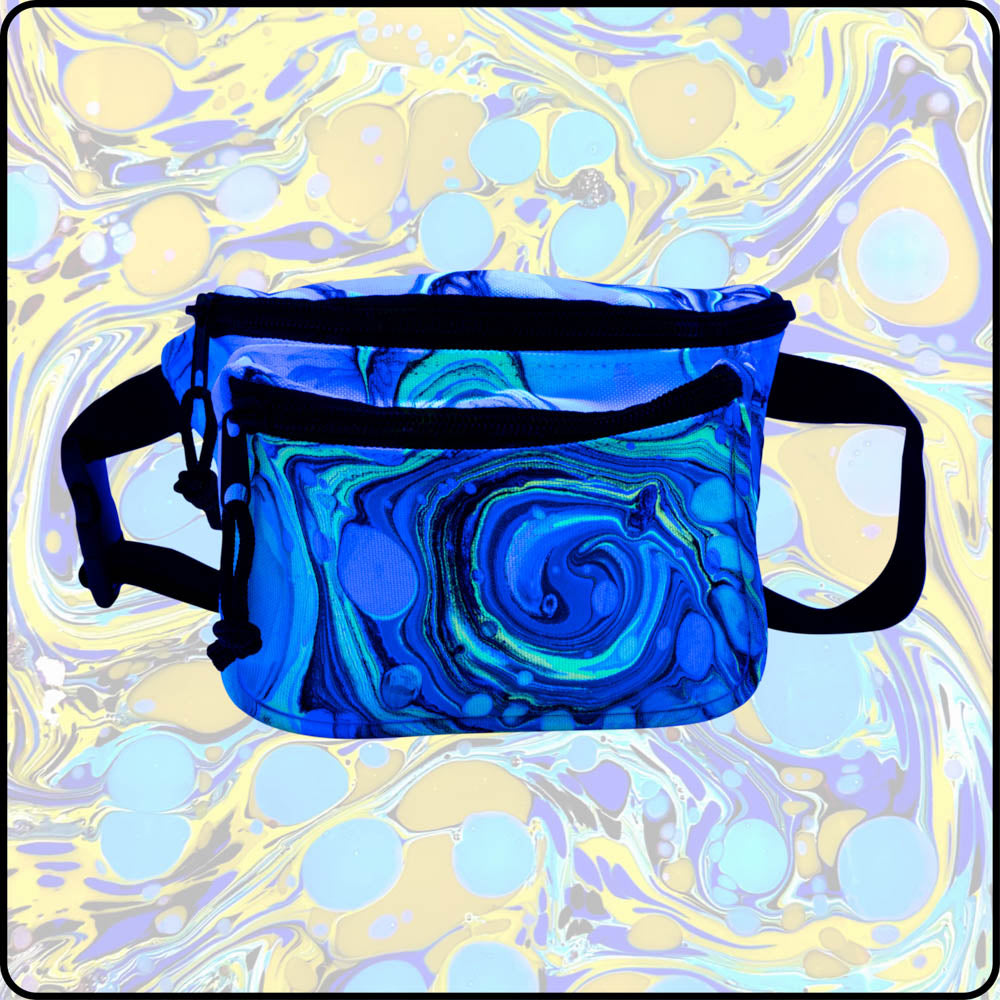 Yellow Snowcone UV Hydro-Dipped Fanny Pack