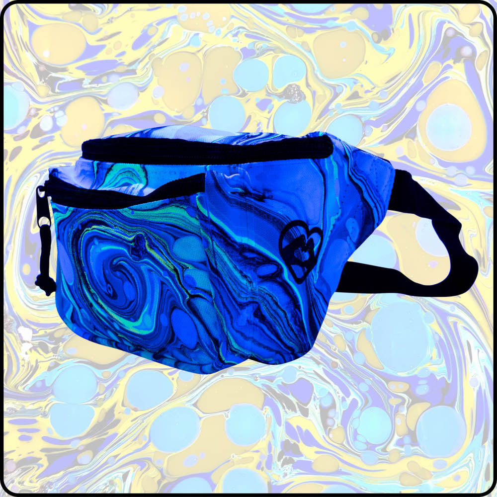 Yellow Snowcone UV Hydro-Dipped Fanny Pack