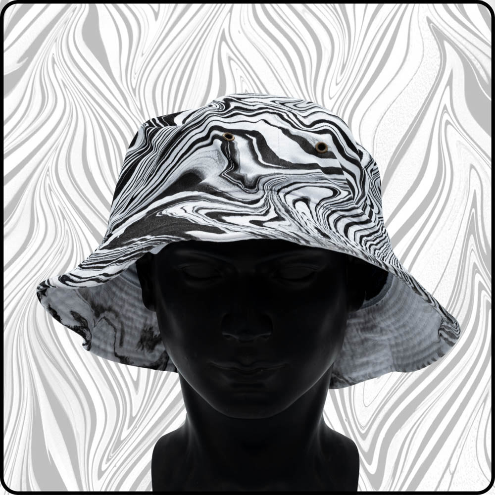 Zebra Fever RGB Hydro-Dipped Bucket Hat