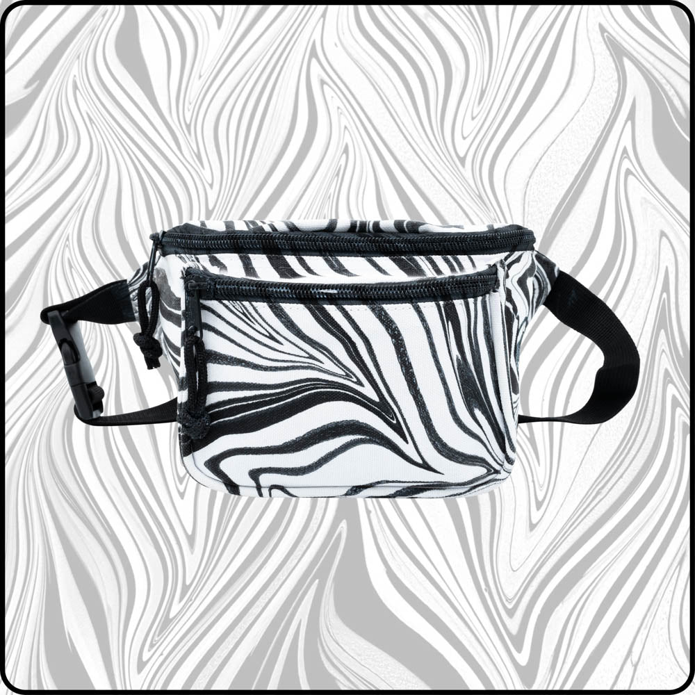 Zebra Fever RGB Hydro-Dipped Fanny Pack