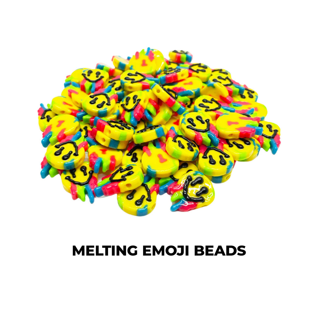 Melting Smiley Kandi Custom Beads