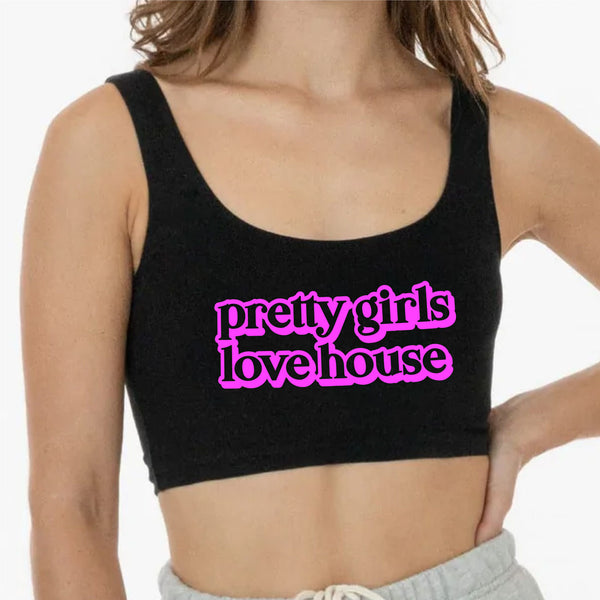 Shazam Pretty Girls Love House Sports Bra – Kandies World