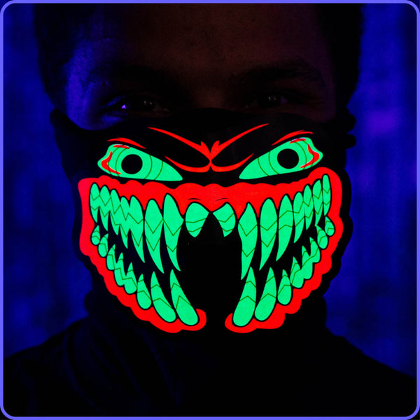 Treasure Box - The Sound Reactive LED Mask - Scary Face